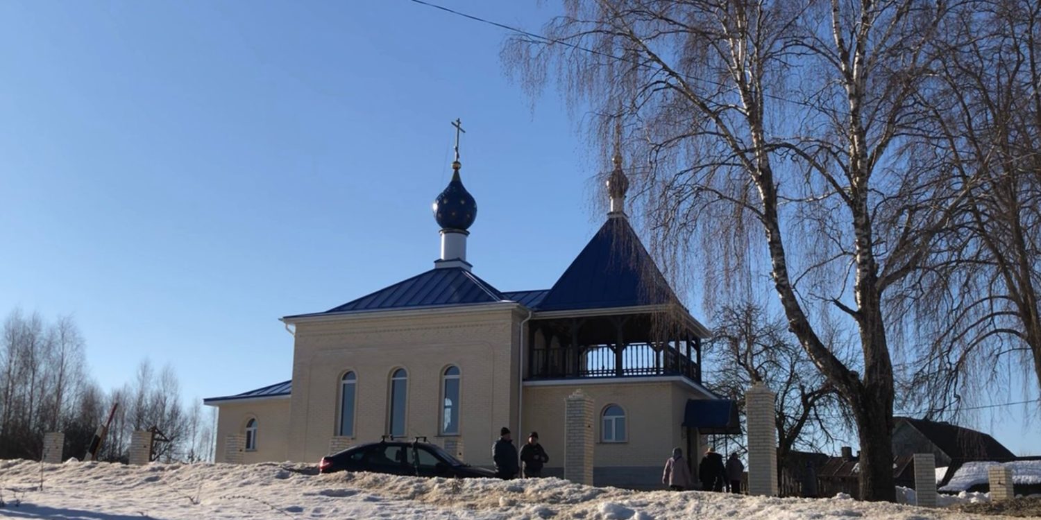 История строительства храма «Неупиваемая Чаша» в деревне Теребень —  Козельская епархия